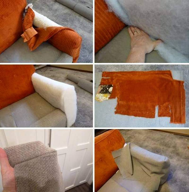 Как перетянуть диван: пошаговая инструкция с фото