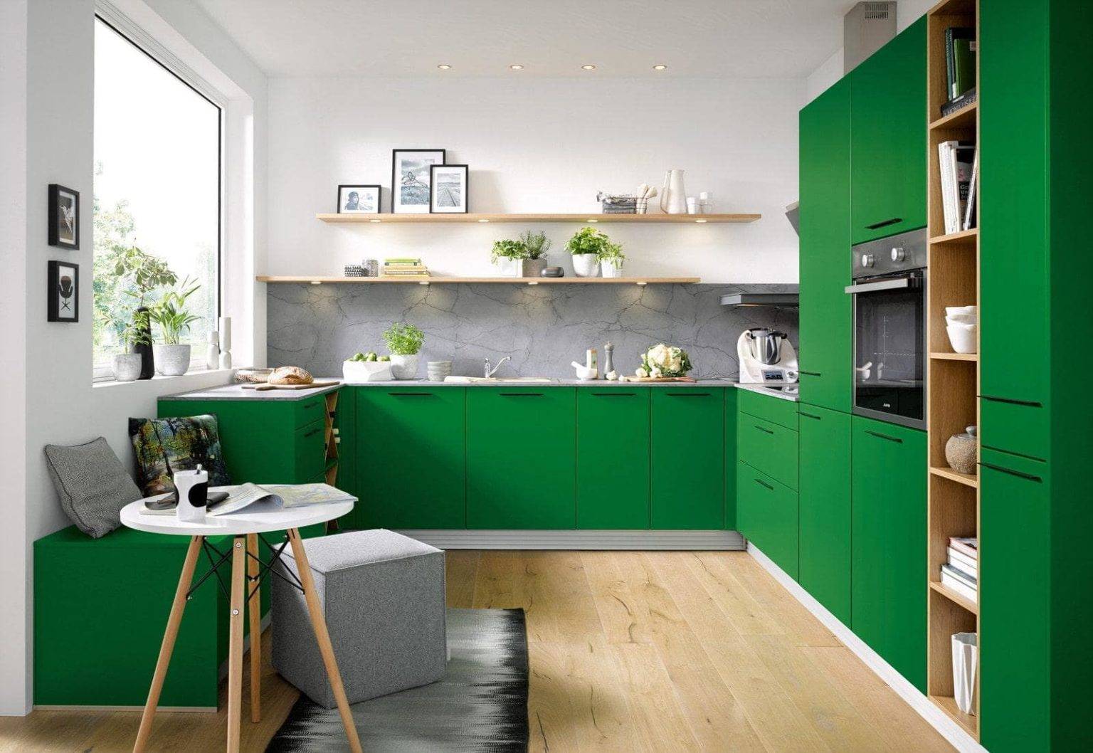 Весеннее настроение: используем многогранность зеленого цвета в интерьере кухни