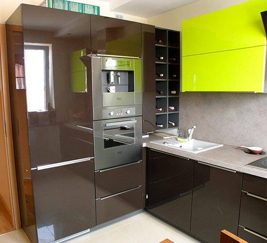 Кухня со встроенной духовкой - идеи стильного дизайна мебели