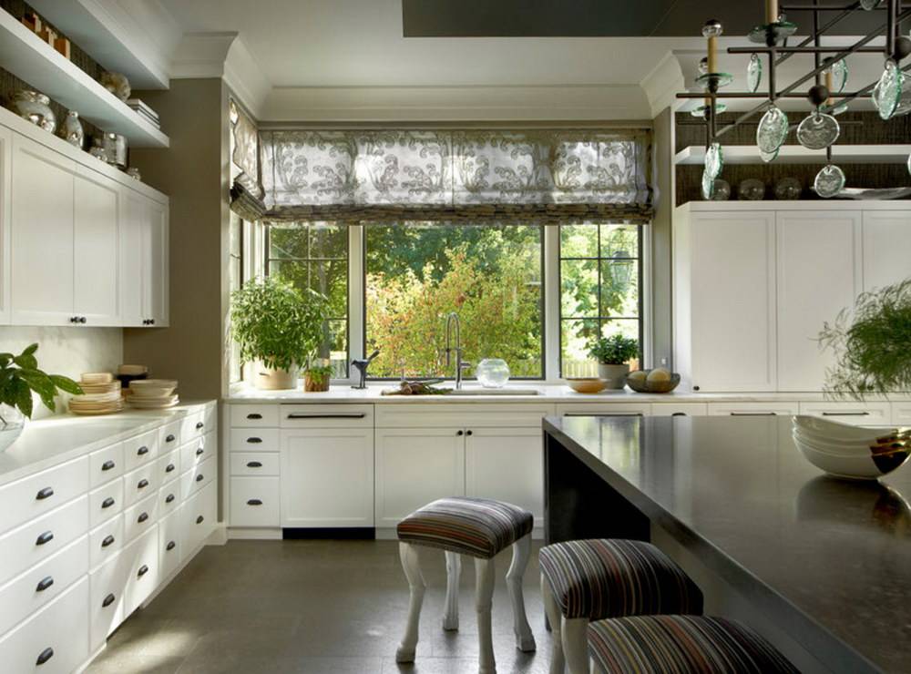 Кухня с панорамным окном – секреты современного дизайна - 42 фото