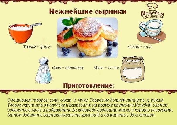 Сырники из творога на сковороде: классические рецепты пышных сырников