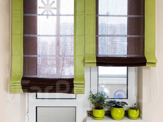 Римские шторы на кухню: как красиво оформить зону окна