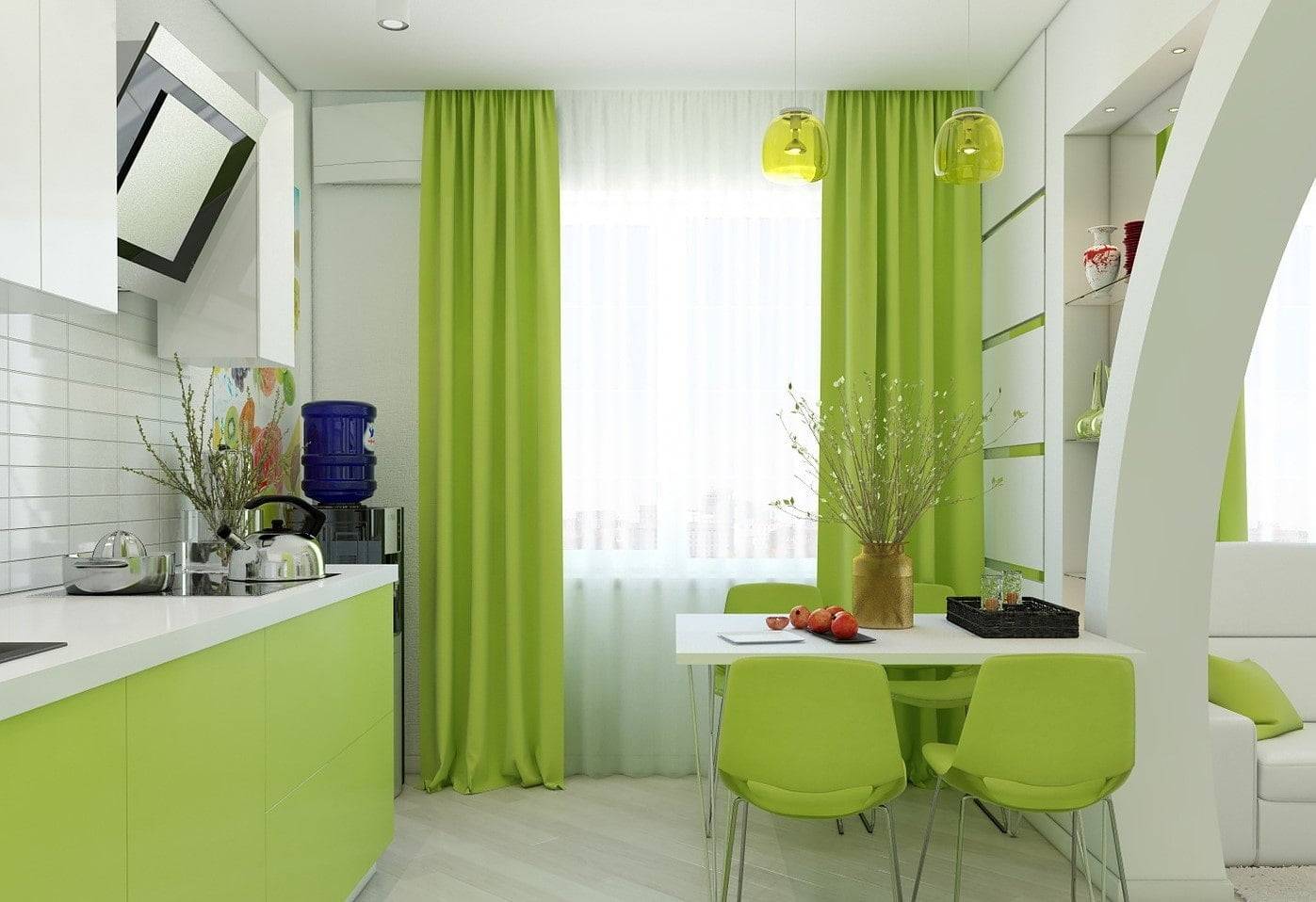 Зеленая кухня - лучшие идеи дизайна интерьера. 160 фото удивительных сочетаний