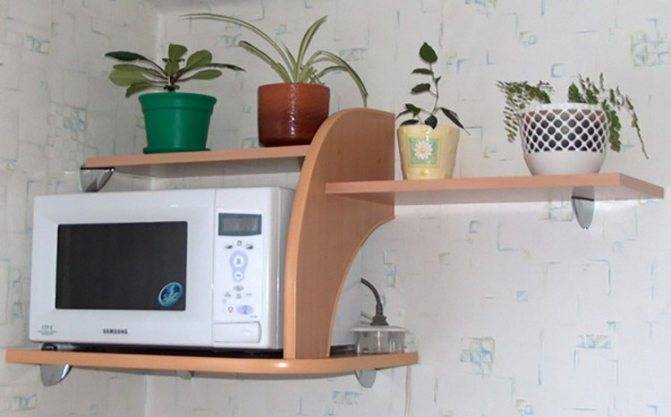 Шкаф для микроволновки на кухне: размеры, расположение, чертежи