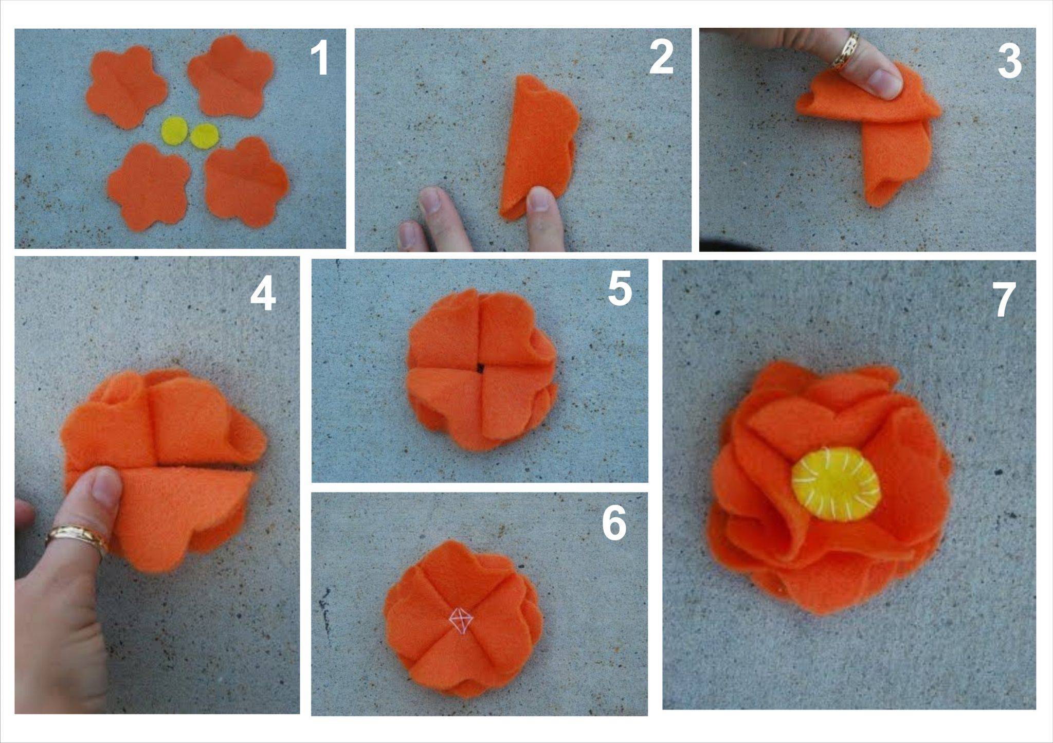 Фото мастер класс: цветы из ткани своими руками для начинающих