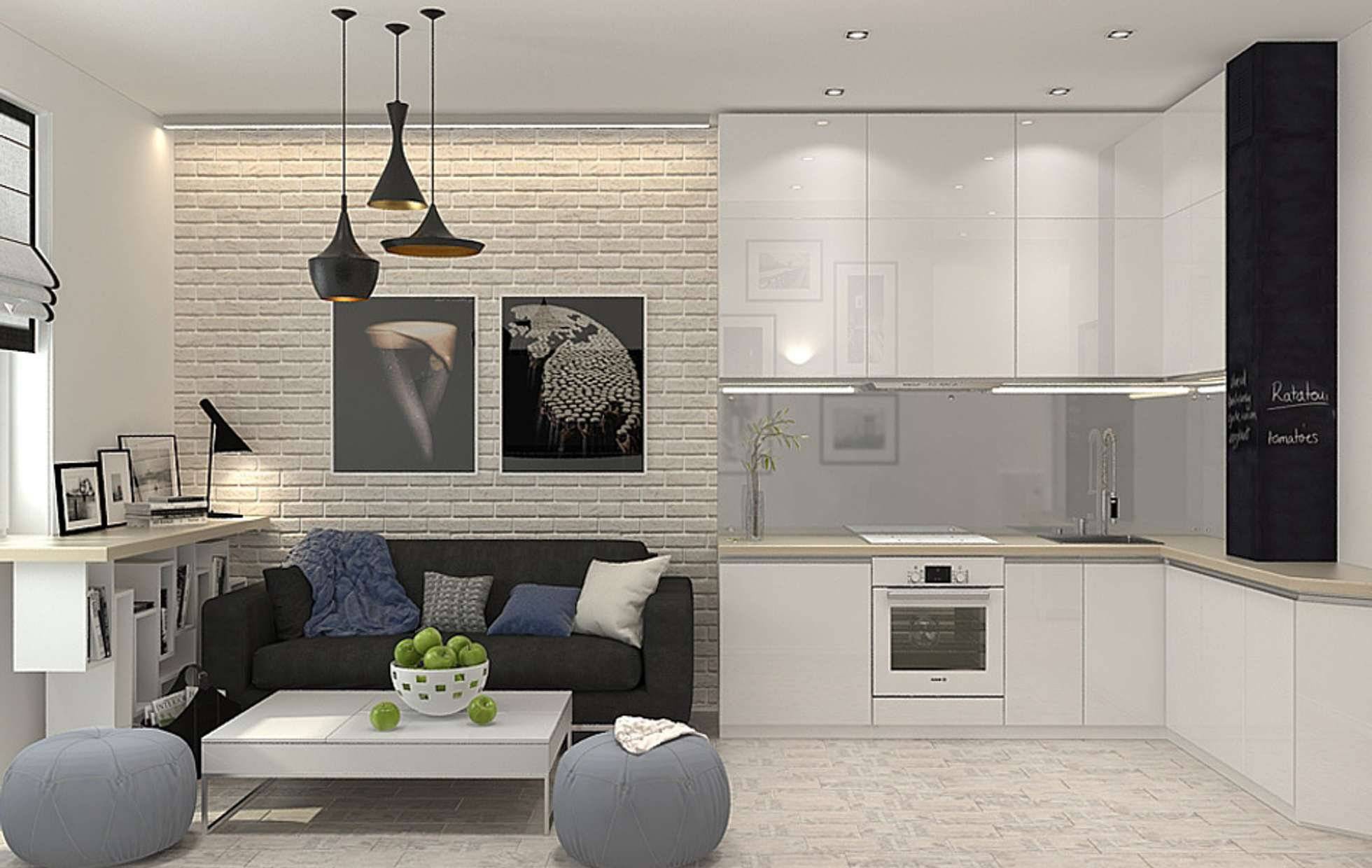 Дизайн кухни 16 кв. м (30 реальных фото) - новинки 2021-2022