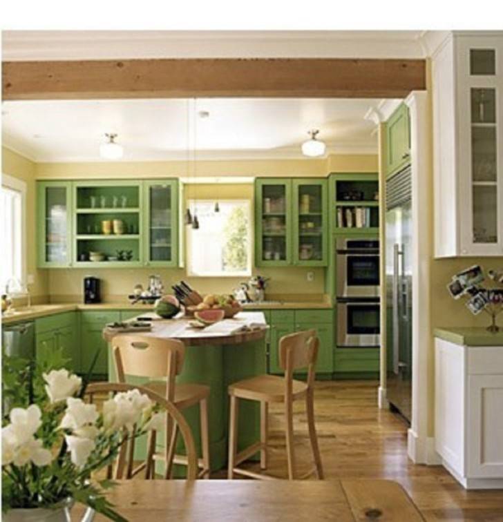 Оливковая кухня: 80 фото, цветовые сочетания, стили интерьера, акцентные цвета