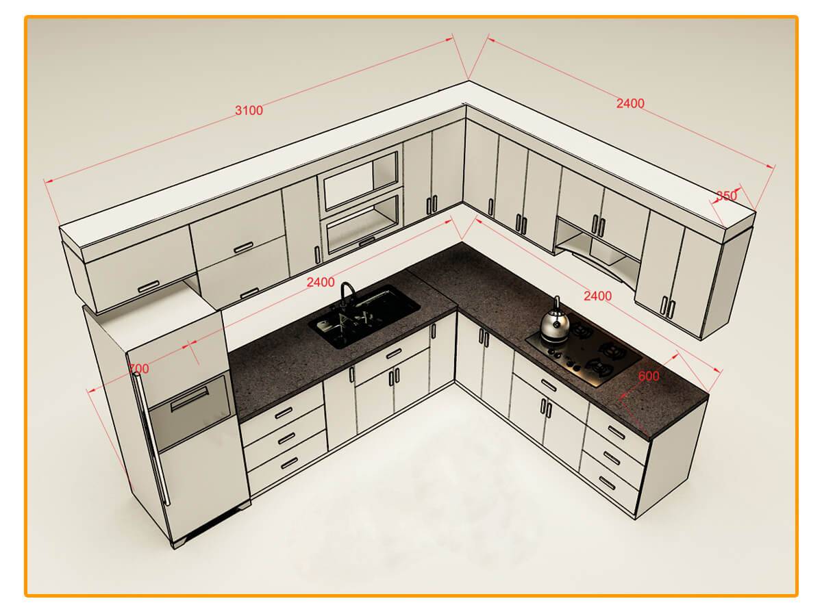 Угловая кухня - фото углового кухонного гарнитура в г образной кухне, углового шкафа на маленькую кухню.