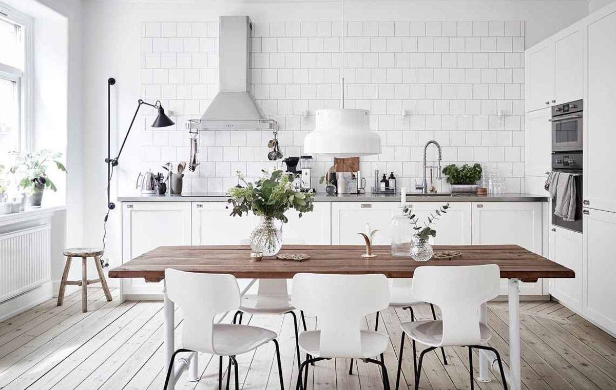 Кухня в скандинавском стиле: 150 фото свежих идей по оформлению дизайна в кухне