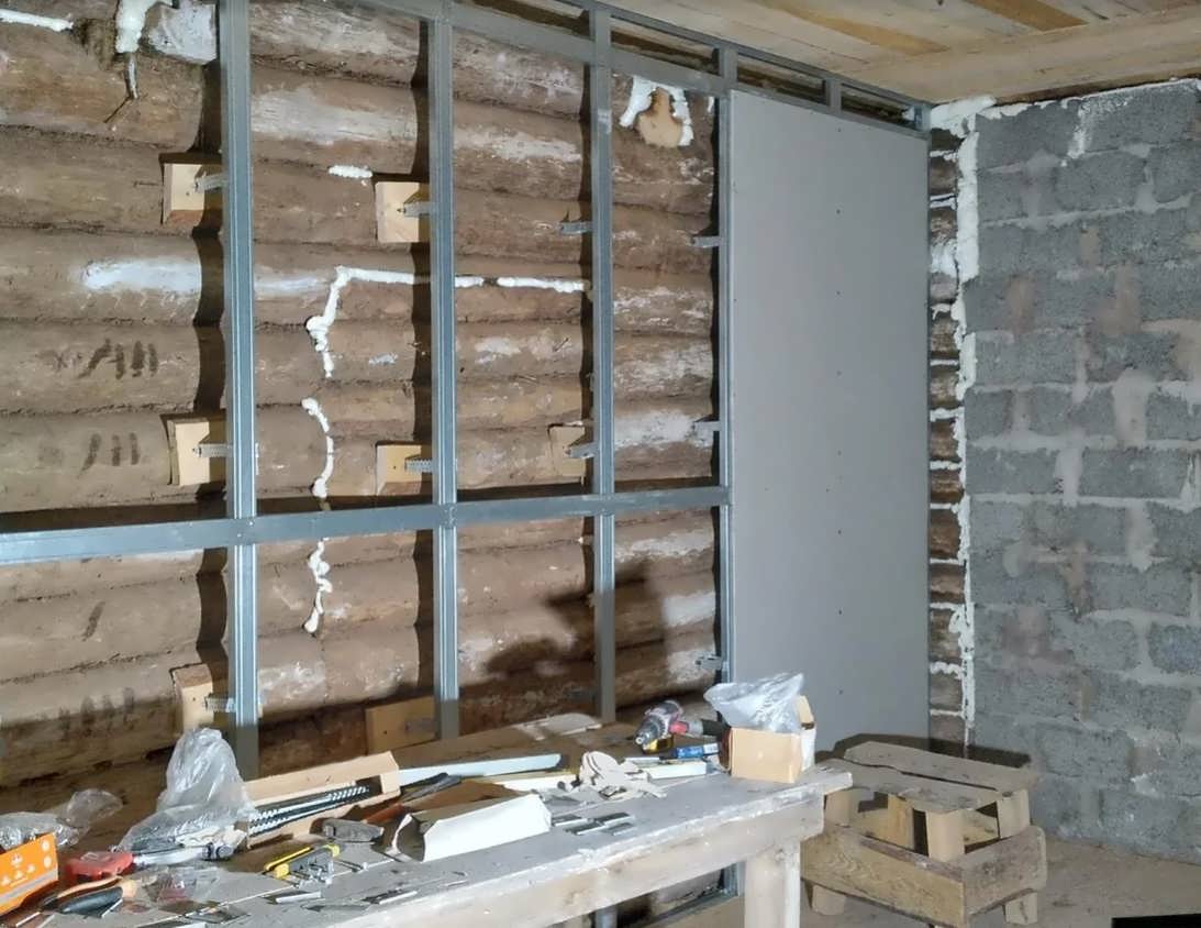 Внутренняя отделка гипсокартоном деревянного дома своими руками