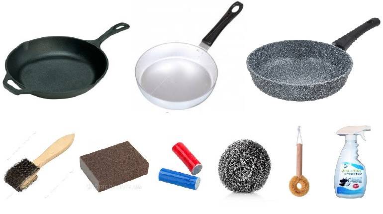 Как очистить чугунную сковороду от многолетнего нагара и ржавчины?