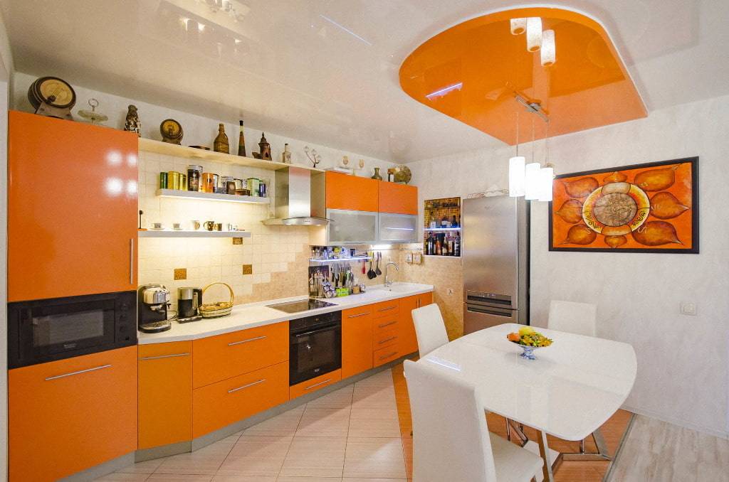 Оранжевая кухня — обзор реальных идей применения и правила обустройства кухни в оранжевом цвете (115 фото)