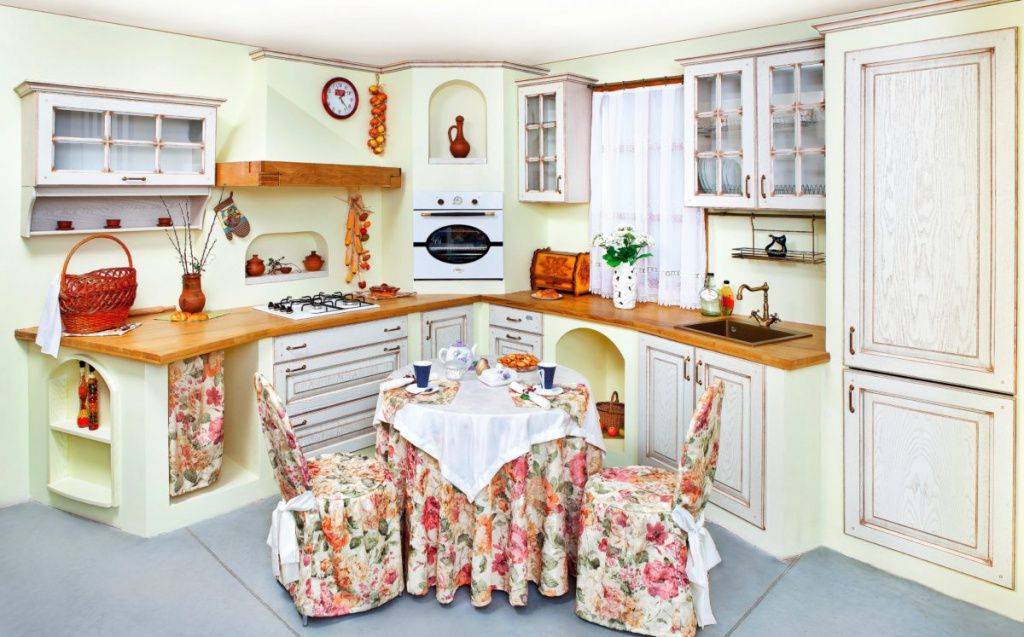 Кухня в стиле кантри: дизайн кухонного гарнитура и посуды в деревенском стиле