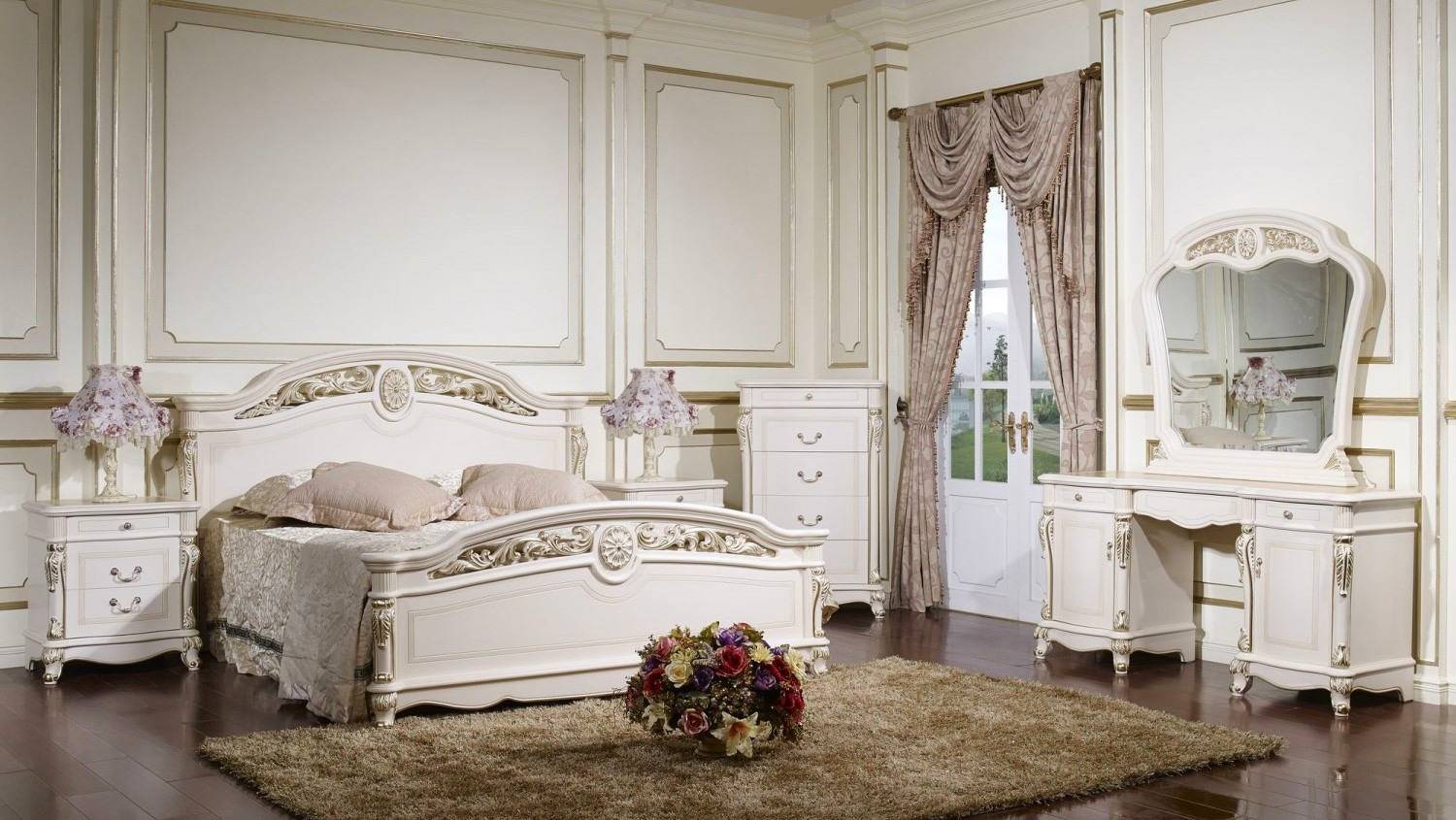 Мебель для спален в классическом стиле: фото и 5 предметов