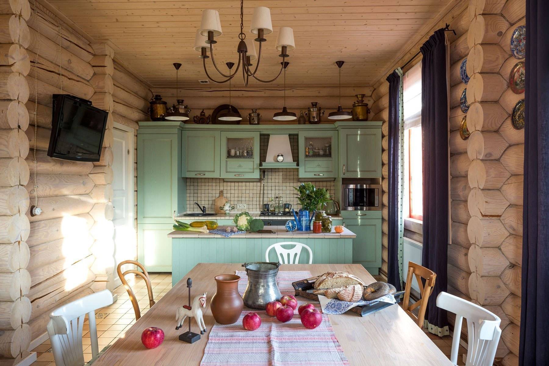 Кухня в русском стиле – 30 фото и 7 полезных советов