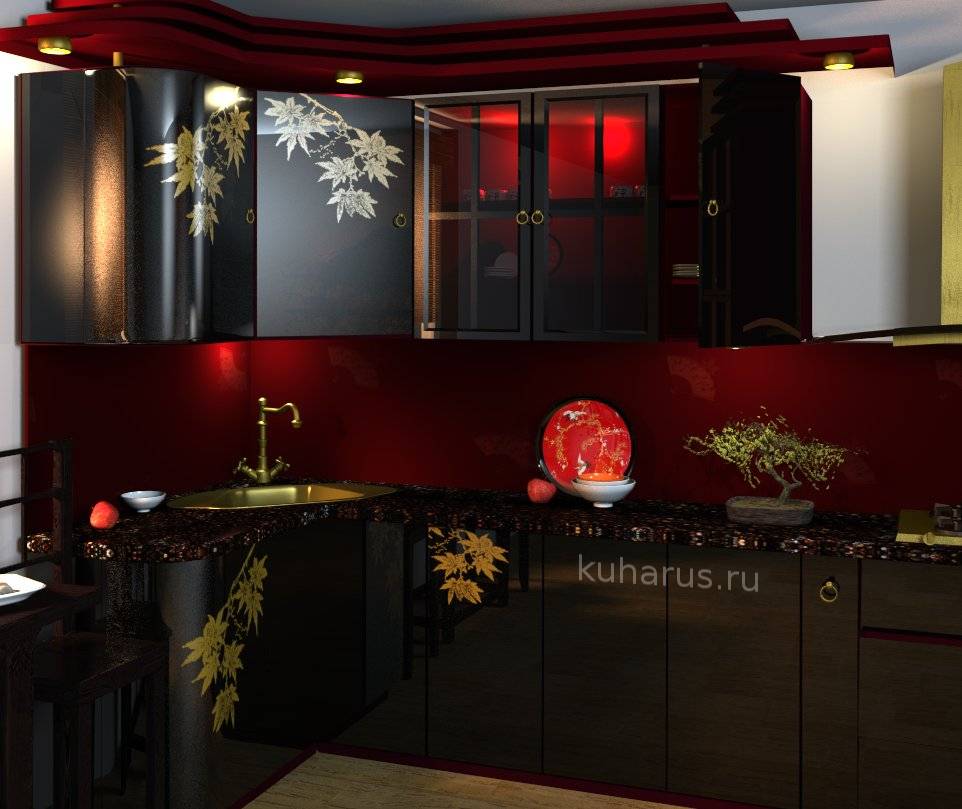 Кухни в китайском стиле: фото восточных мотивов в интерьере