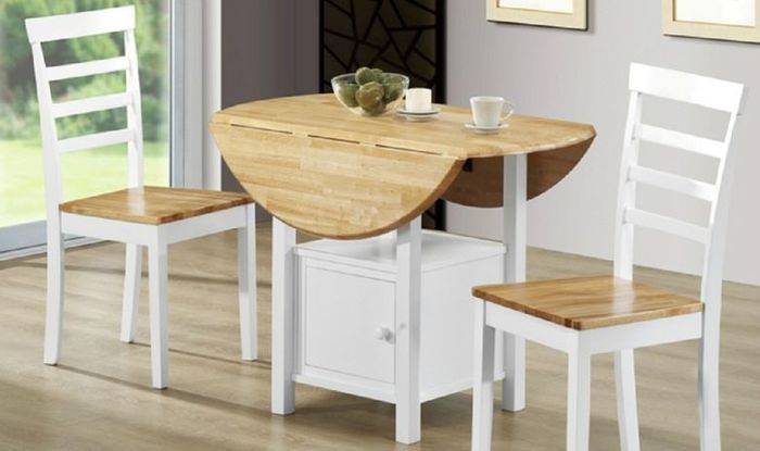 Раскладной стол в интерьере кухни (фото)