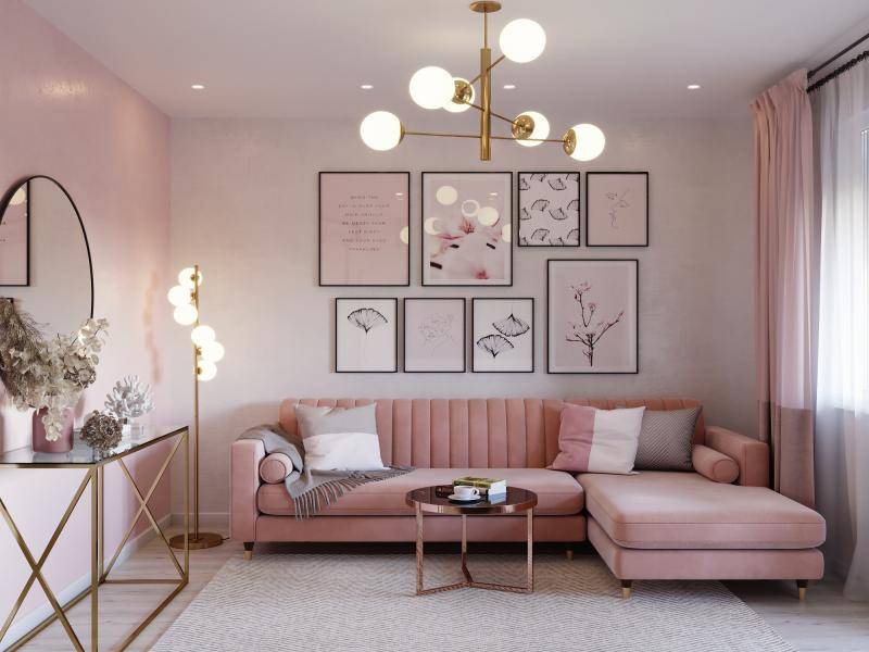 «Обожаю розовый диван, но сердце дома – кухня!» — тур по квартире Александра Рогова