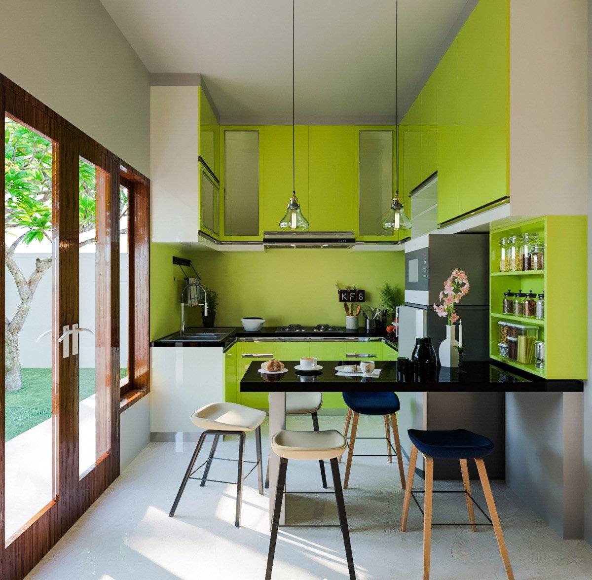 Зеленая кухня: 150 фото новинок дизайна интерьера и сочетаний зеленого цвета