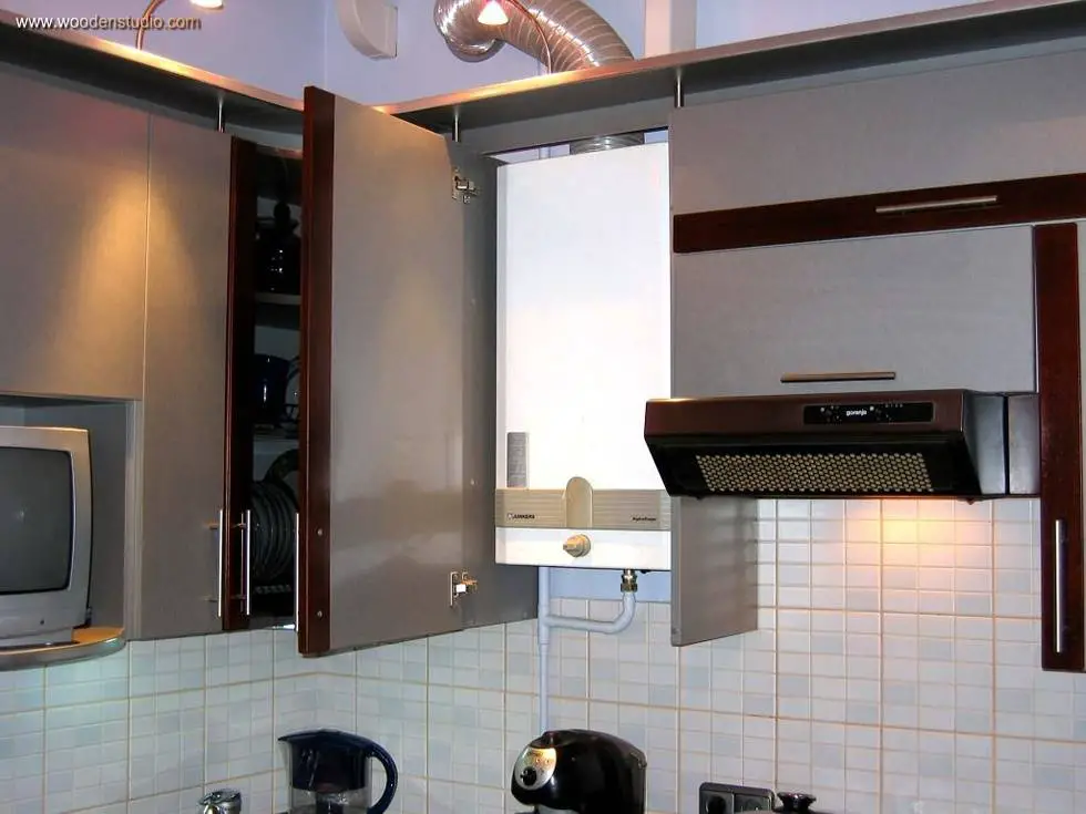 Как спрятать газовый котел на кухне: фото, дизайн, нюансы монтажа