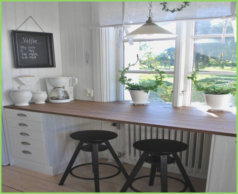 Стол подоконник на кухне: использование подоконника как рабочую поверхность