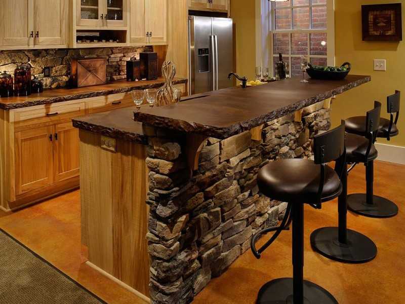 Барный стол для кухни: дизайн маленькой кухонной столешницы, особенности