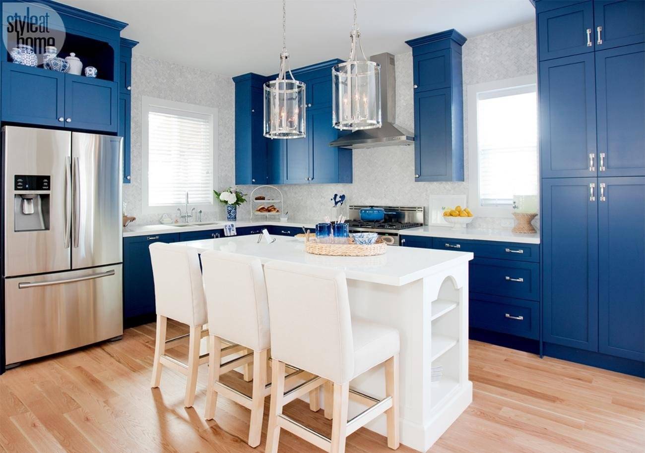 Синяя кухня: как оформить кухню в синих тонах
