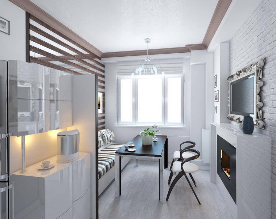 Кухня гостиная 18 кв м: дизайн прямоугольной совмещенной студии
 - 24 фото