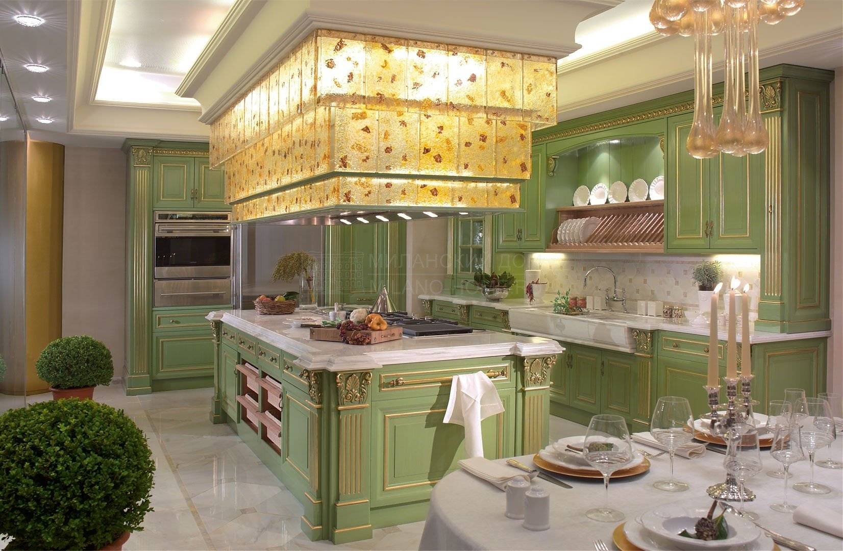 Кухня золотого цвета - 55 фото элегантного и роскошного дизайна
