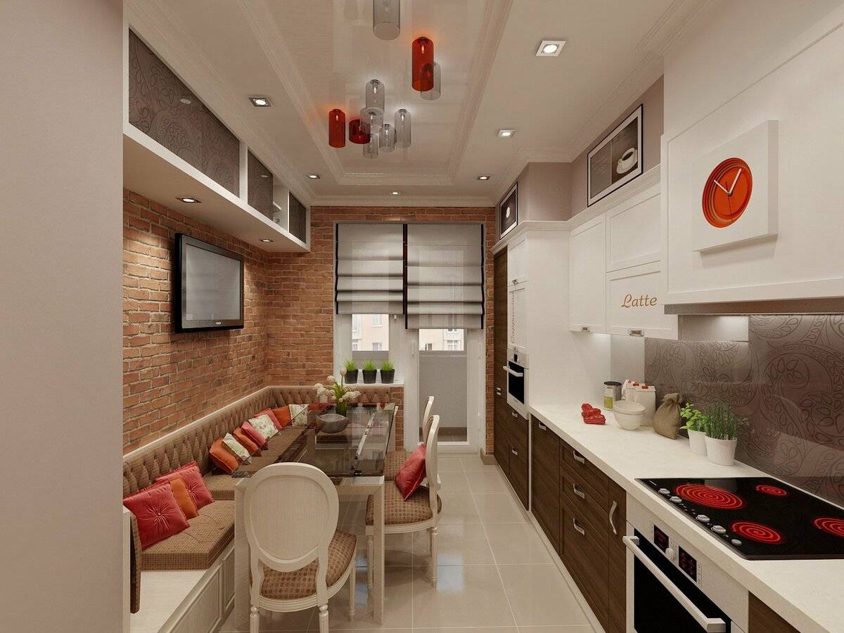 Дизайн прямоугольной кухни: оформление кухни-гостиной - интерьер, планировка, как обставить по форме