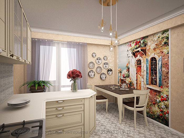 Фреска на кухне в интерьере (60+ фото потрясающих идей) #дизайн