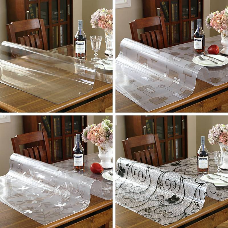 Какая скатерть для кухонного стола лучше: гибкое стекло, ткань или бумага?