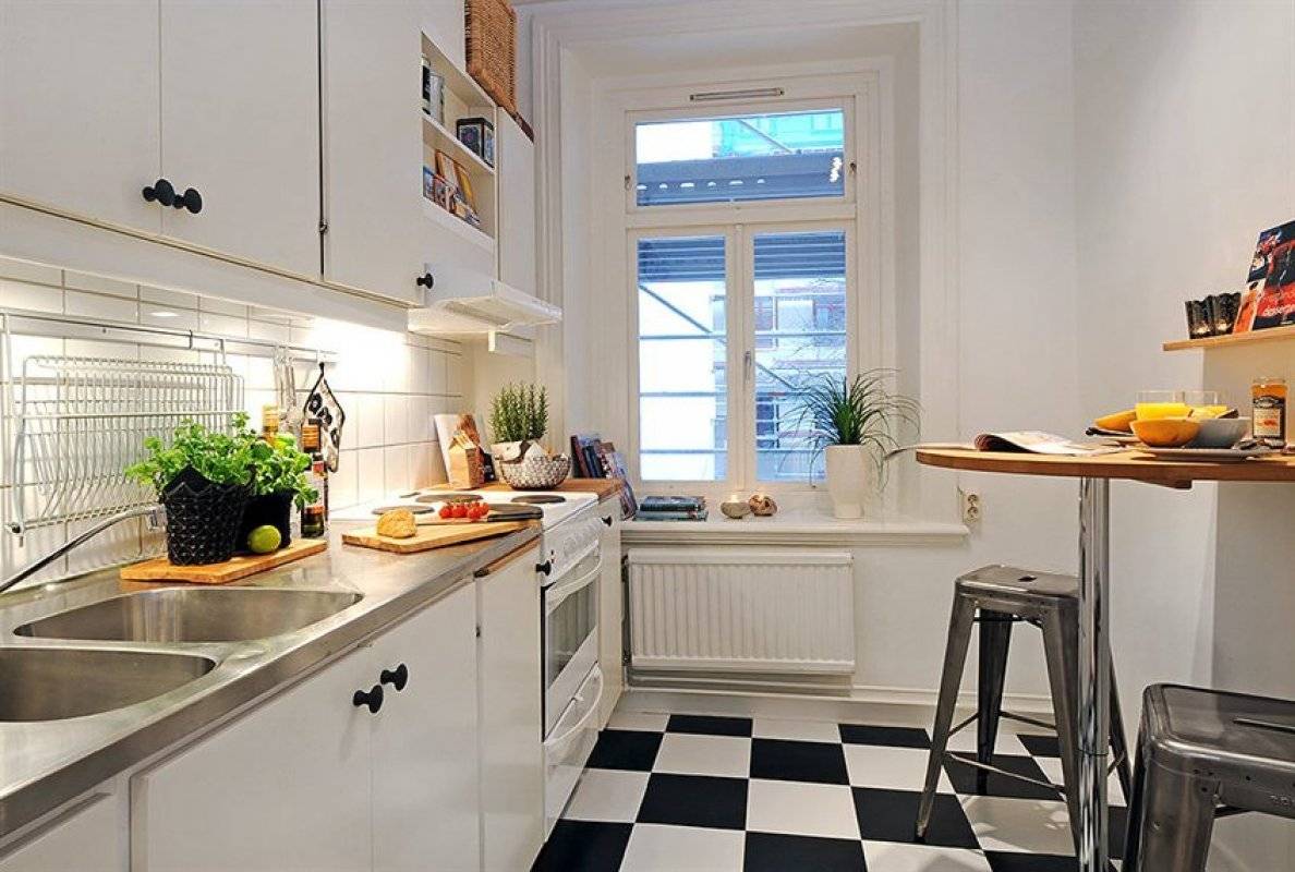 Узкая и длинная кухня — как оформить? нюансы и хитрости для маленького интерьера (175+ фото)