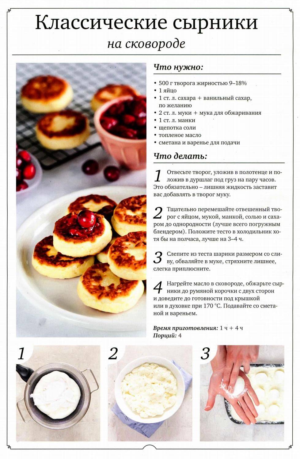 Сырники на сковороде: 6 классических рецептов пышных сырников