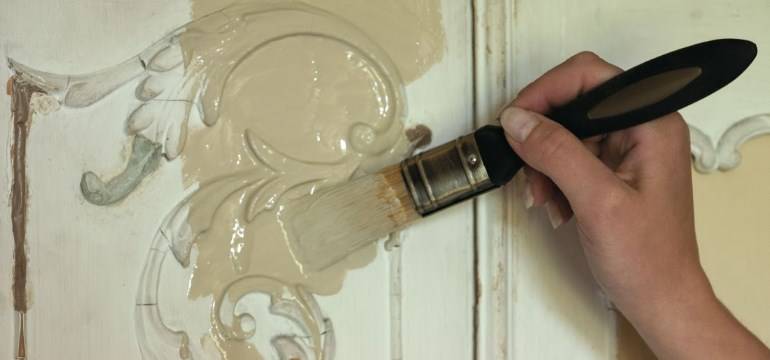 Как покрасить кухонные фасады