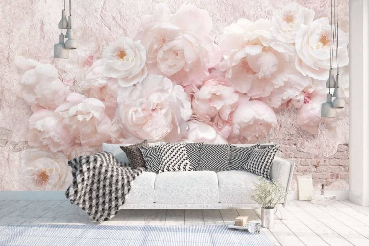 Цветы на стене — оформление стены и варианты применения цветочного декора в дизайне интерьера (115 фото)