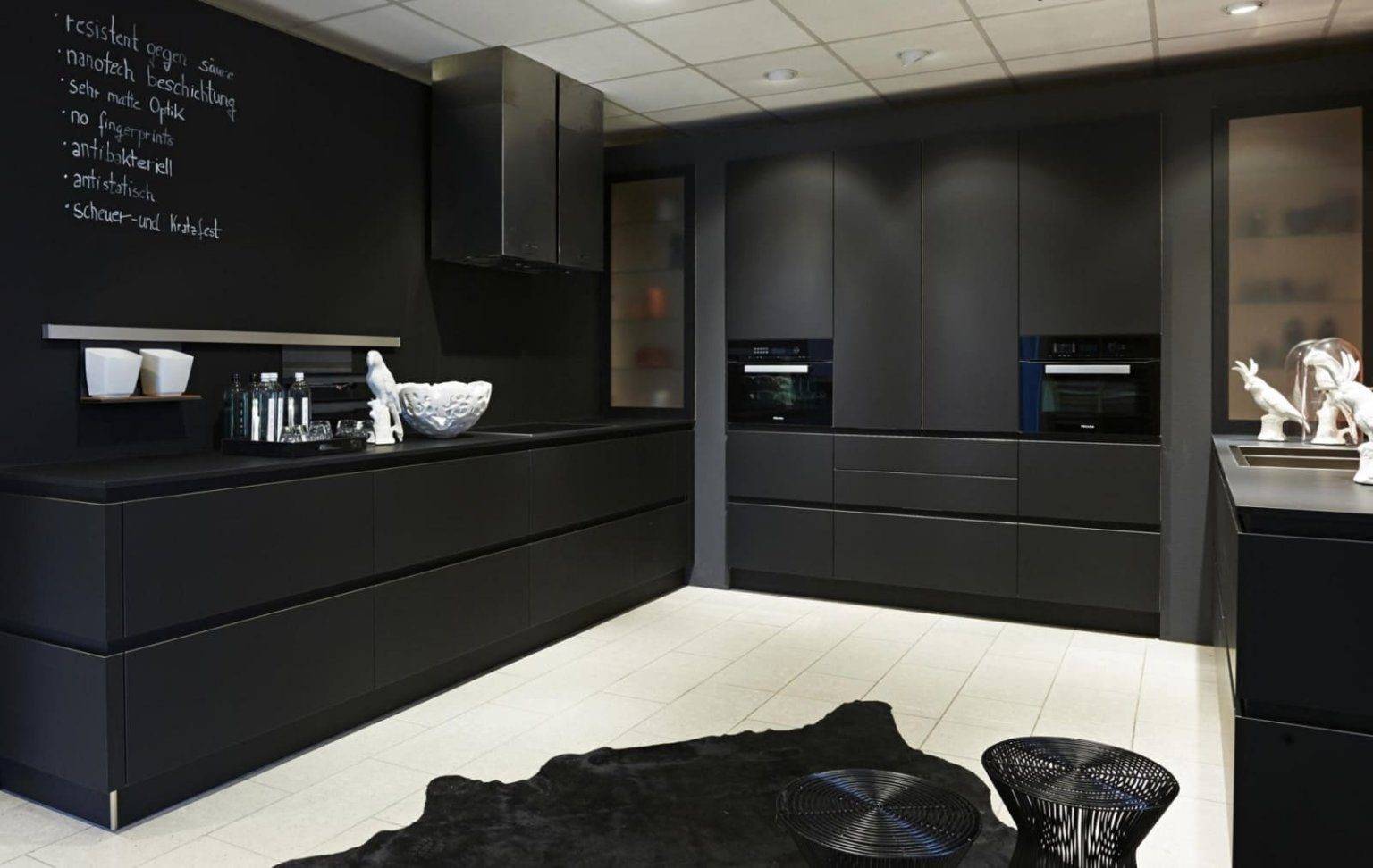 Дизайн кухни черного цвета: что выполнить в черном цвете, реальные фото примеры