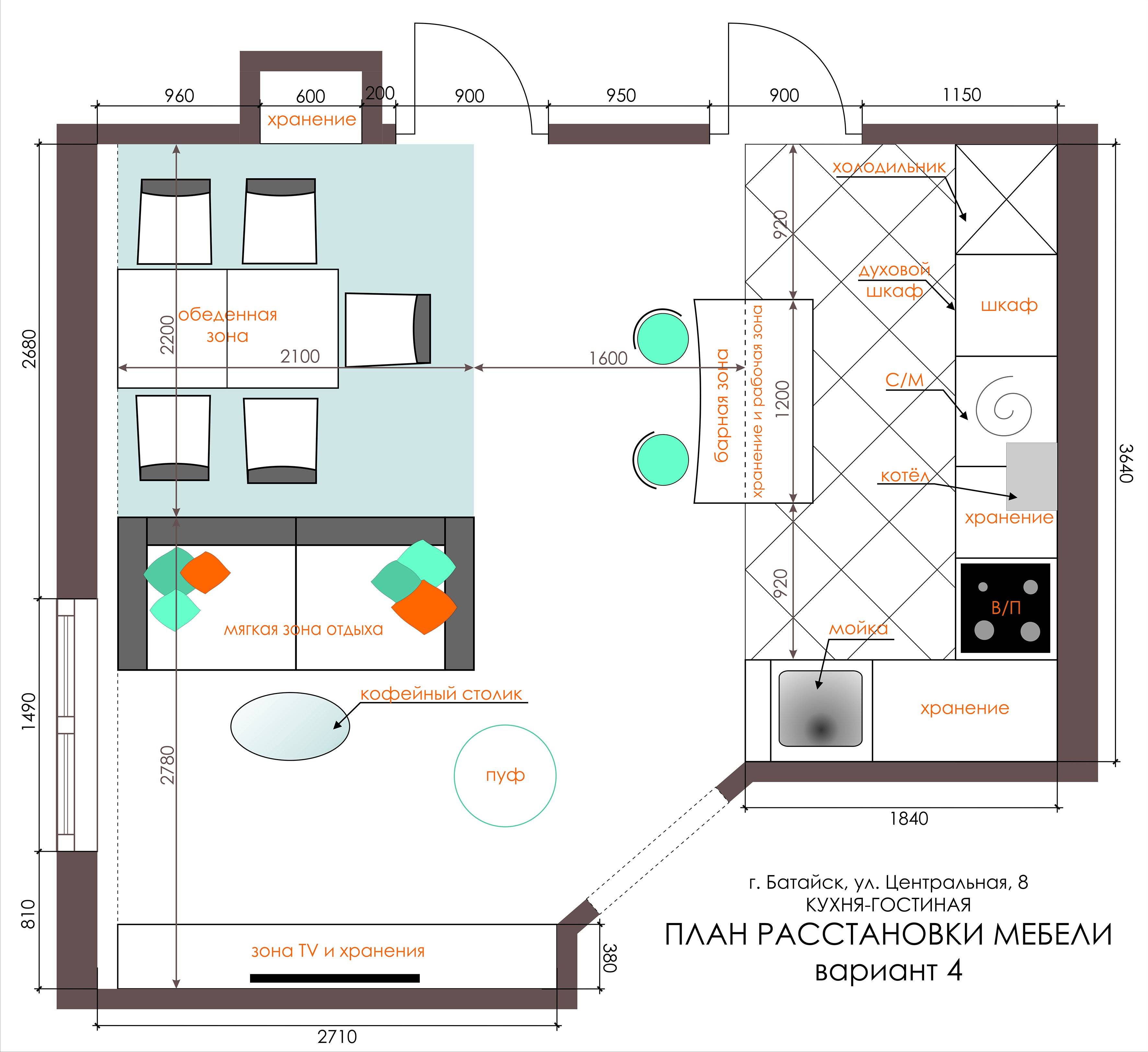 Планировка кухни гостиной 17 кв м: фото, описание