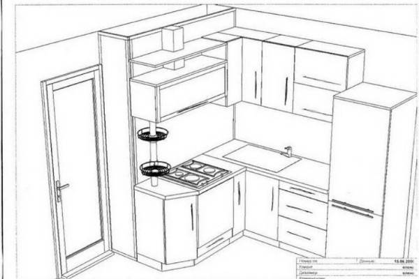 Ваша хрущевка: чертежи маленькой кухни возможных планировок