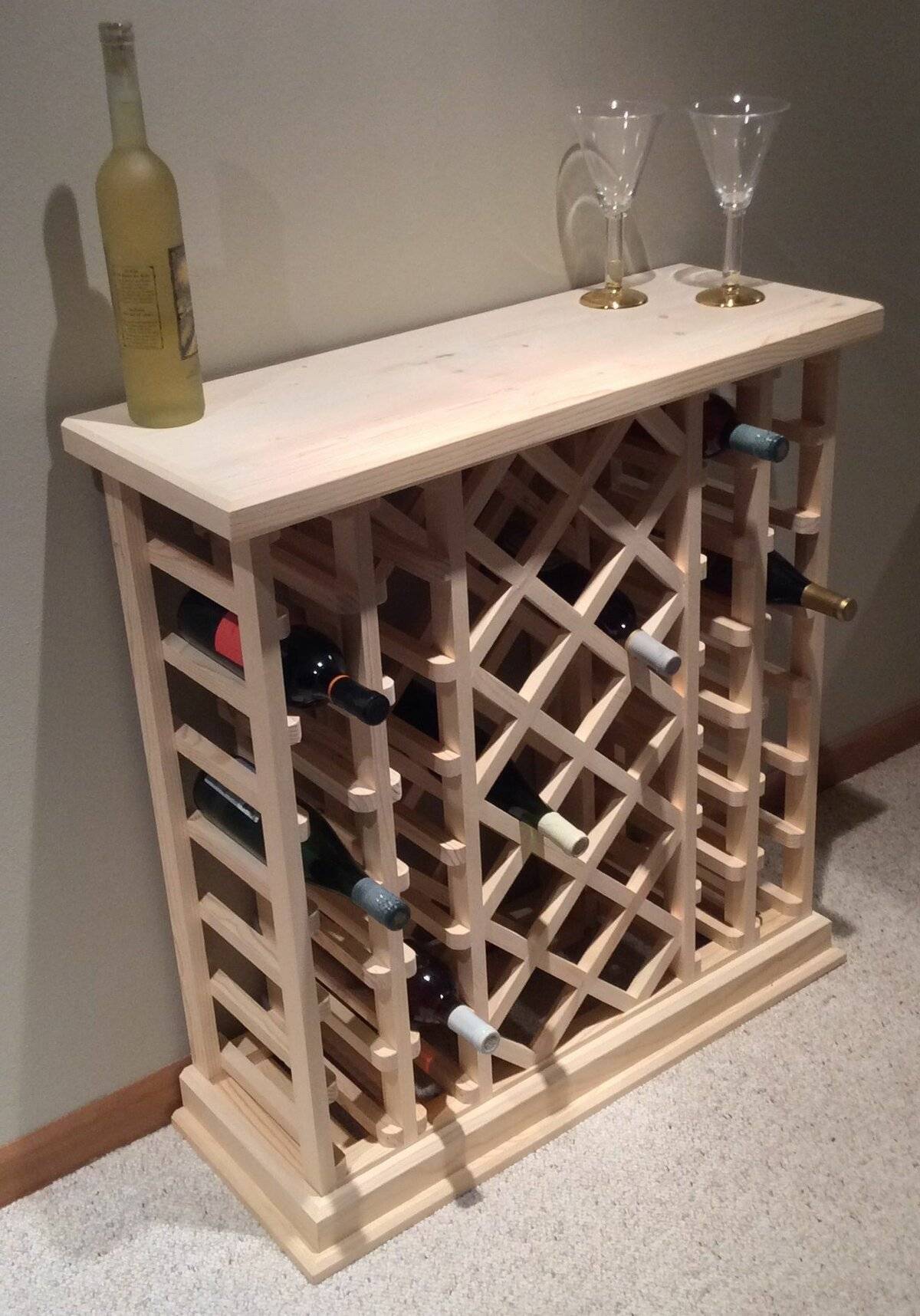 13 самодельных шкафов для хранения вина