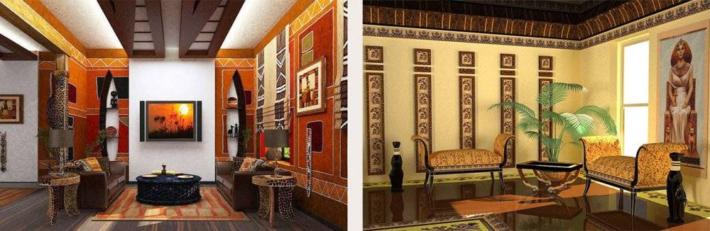 Египетский стиль в интерьере жилья