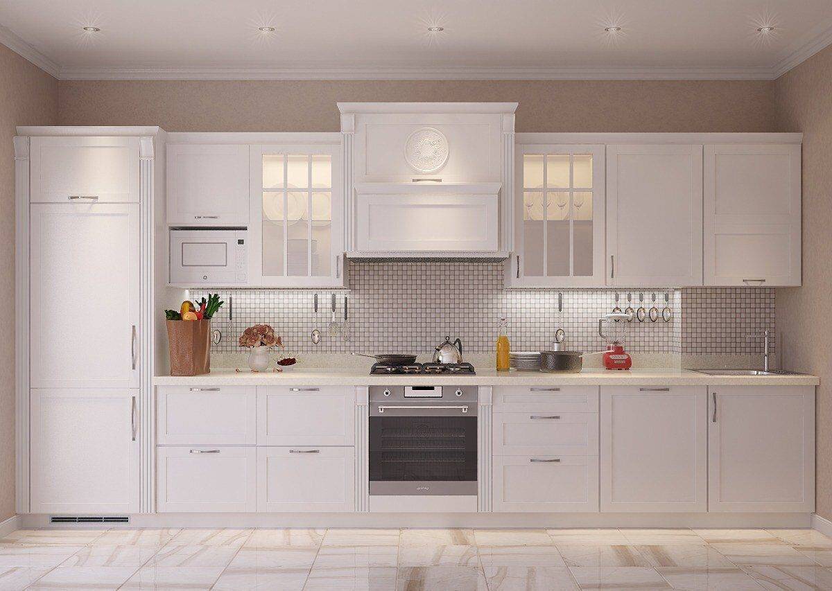 Кухонные гарнитуры в белом цвете фото дизайн