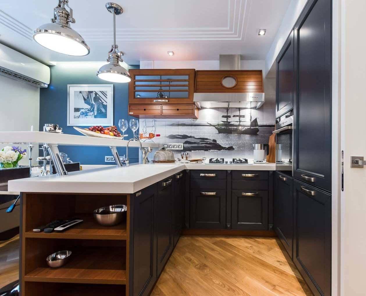 Кухня в морском стиле с нуля — гид по ремонту и дизайну