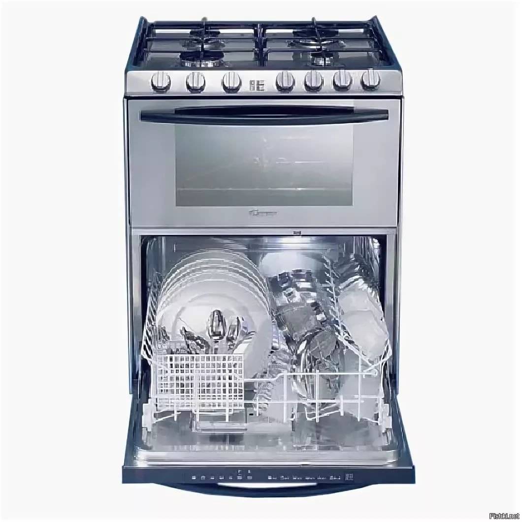 Что такое плита с посудомоечной машиной и духовым шкафом