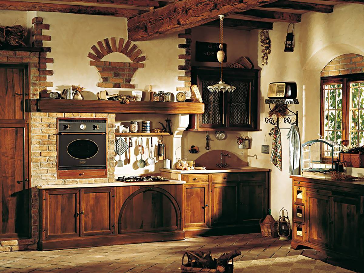 Кухня из дерева под старину (60 фото): как состарить мебель