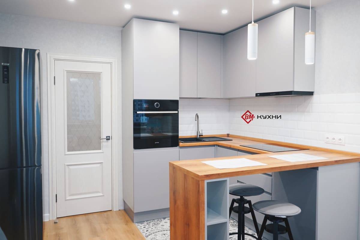 Кухня 7 кв. м. – идеальная планировка, зонирование +80 фото по дизайну